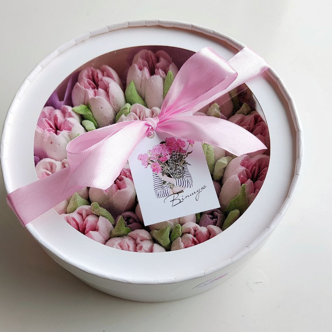 Зефирные тюльпаны, 20 см фото 4